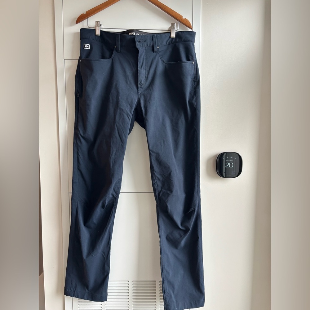 Helly Hansen Technical Pants, Navy (Size L, 34-35” W X 32”L)